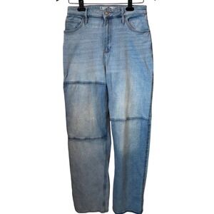 Hollister Curvy Ultra High-Rise Dad Jean Light Blue 9R Y2K Streetwear Grunge